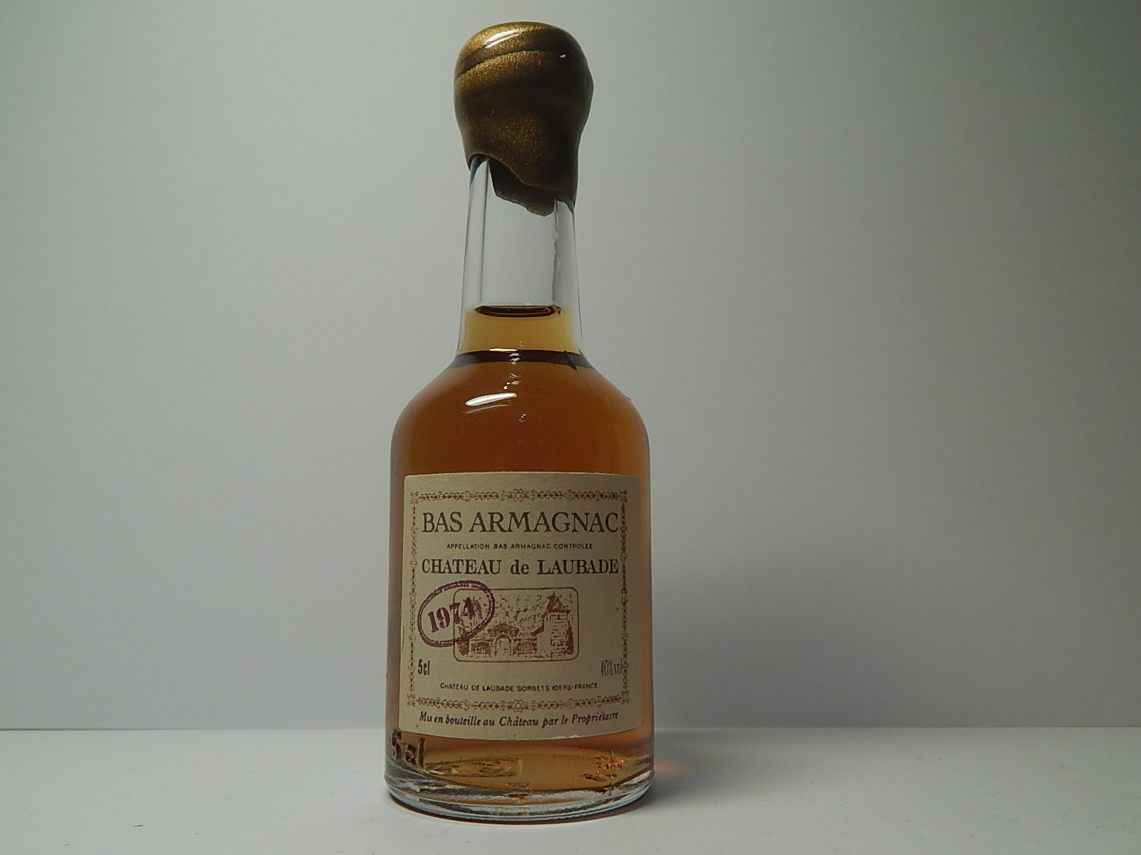 CHATEAU de LAUBADE 1974 Bas Armagnac